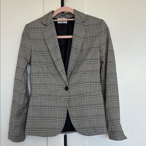 Gray Plaid Blazer